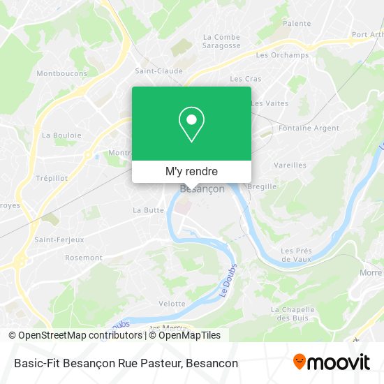 Basic-Fit Besançon Rue Pasteur plan