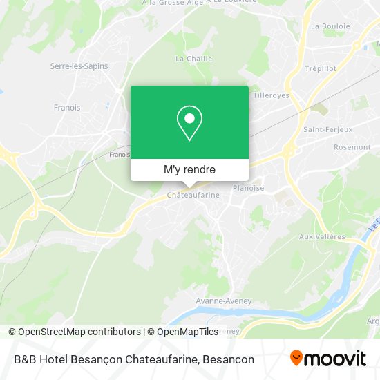 B&B Hotel Besançon Chateaufarine plan