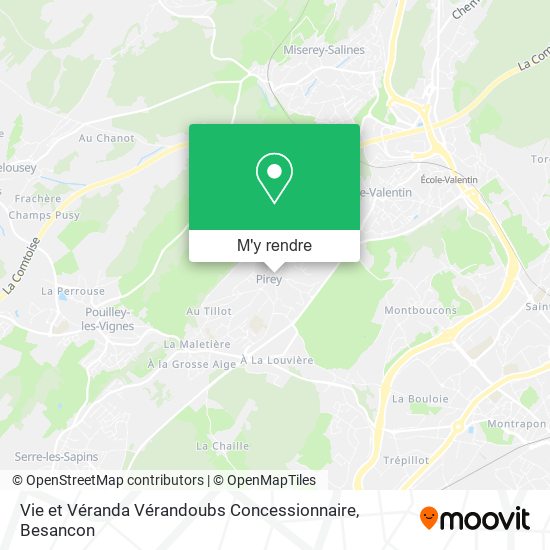 Vie et Véranda Vérandoubs Concessionnaire plan