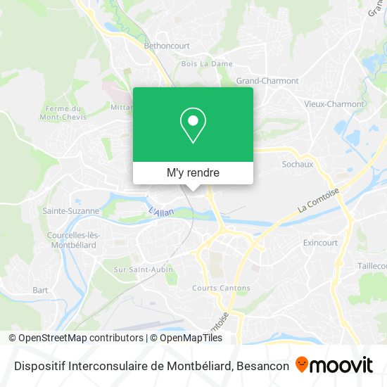 Dispositif Interconsulaire de Montbéliard plan