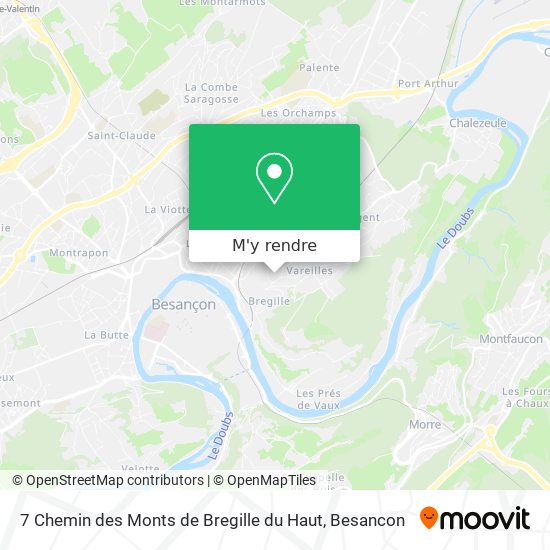 7 Chemin des Monts de Bregille du Haut plan