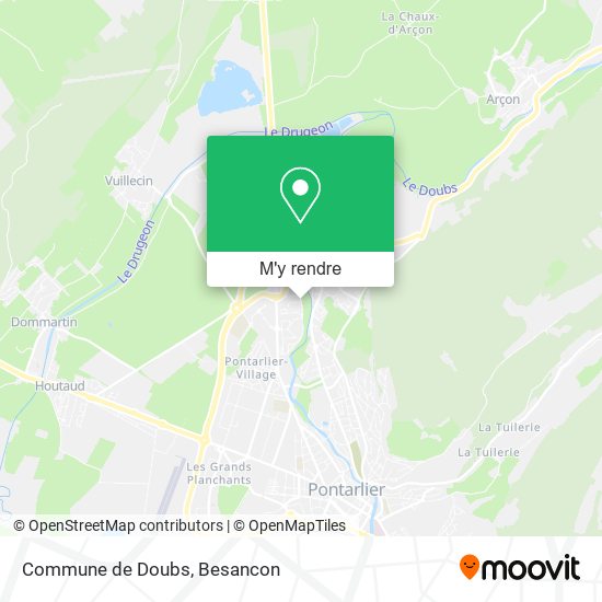 Commune de Doubs plan
