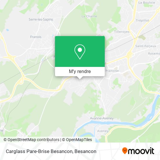 Carglass Pare-Brise Besancon plan