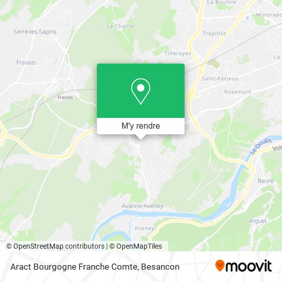 Aract Bourgogne Franche Comte plan