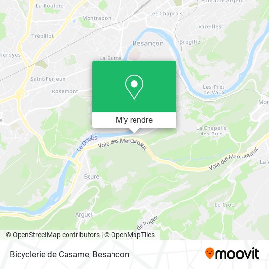 Bicyclerie de Casame plan