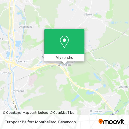 Europcar Belfort Montbeliard plan