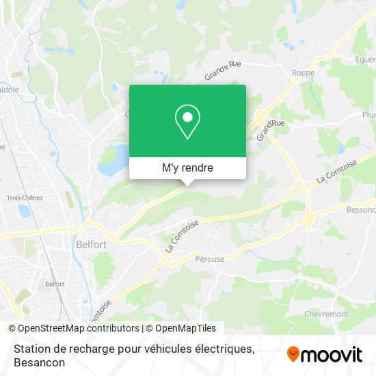 Station de recharge pour véhicules électriques plan