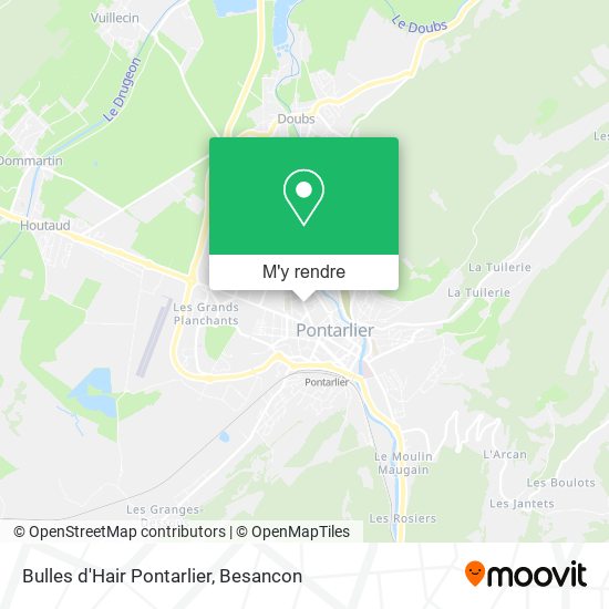 Bulles d'Hair Pontarlier plan