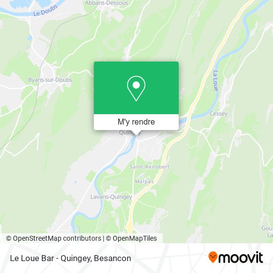 Le Loue Bar - Quingey plan