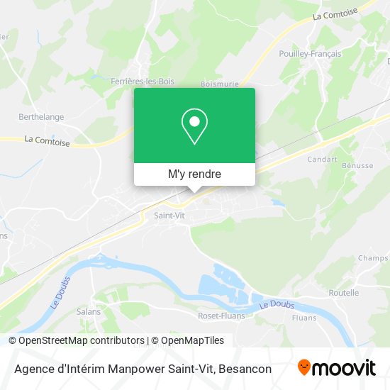 Agence d'Intérim Manpower Saint-Vit plan