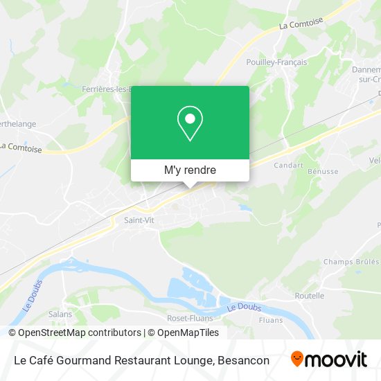 Le Café Gourmand Restaurant Lounge plan