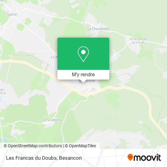 Les Francas du Doubs plan
