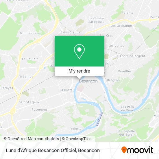 Lune d'Afrique Besançon Officiel plan