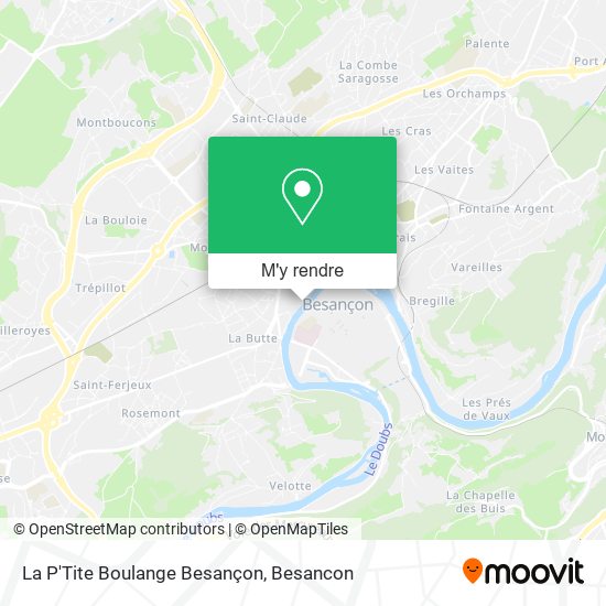 La P'Tite Boulange Besançon plan