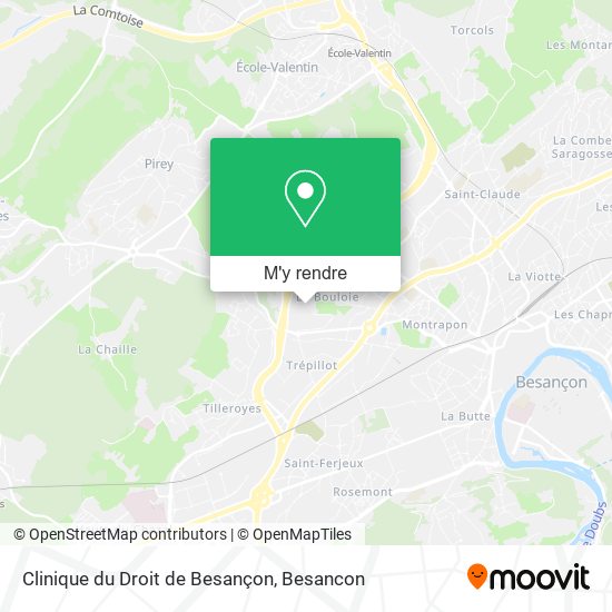 Clinique du Droit de Besançon plan