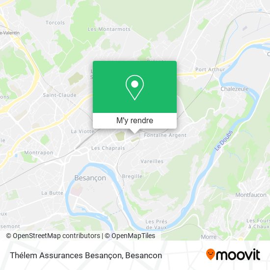 Thélem Assurances Besançon plan