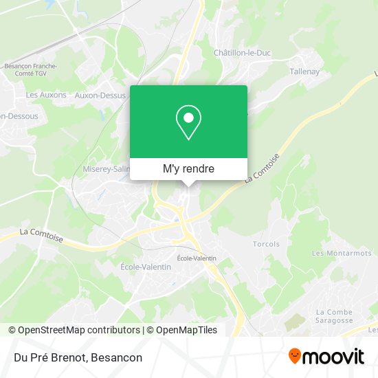 Du Pré Brenot plan
