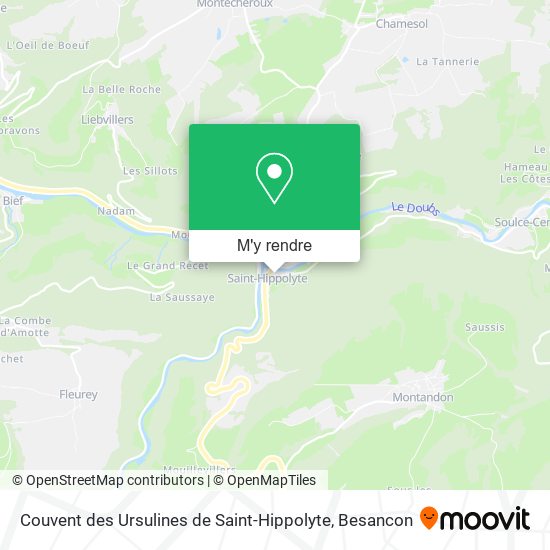 Couvent des Ursulines de Saint-Hippolyte plan