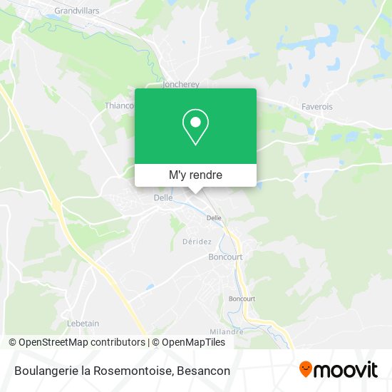 Boulangerie la Rosemontoise plan