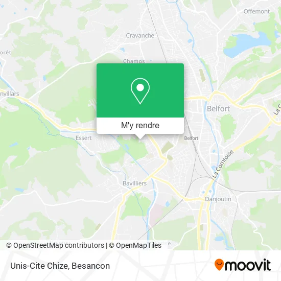 Unis-Cite Chize plan