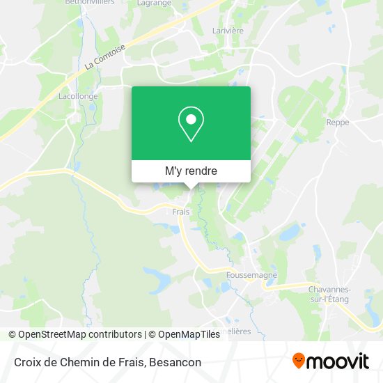Croix de Chemin de Frais plan