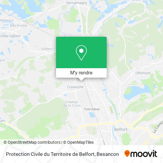Protection Civile du Territoire de Belfort plan