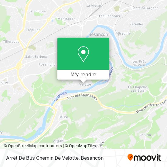 Arrêt De Bus Chemin De Velotte plan