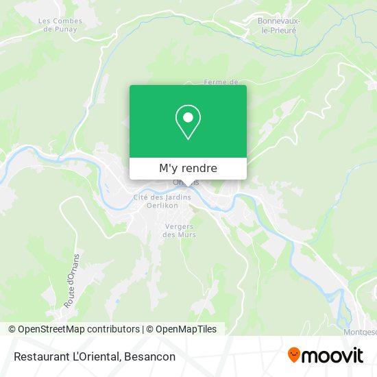 Restaurant L'Oriental plan