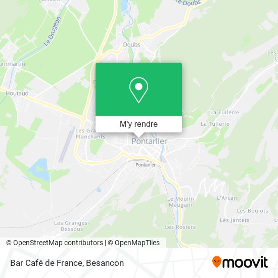 Bar Café de France plan