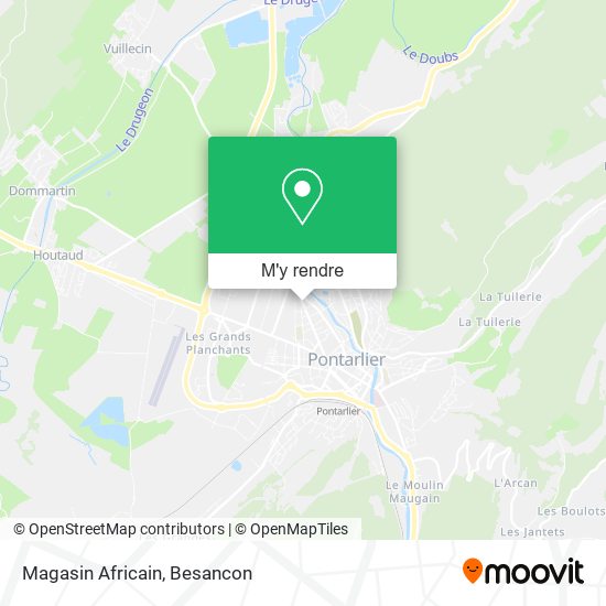 Magasin Africain plan