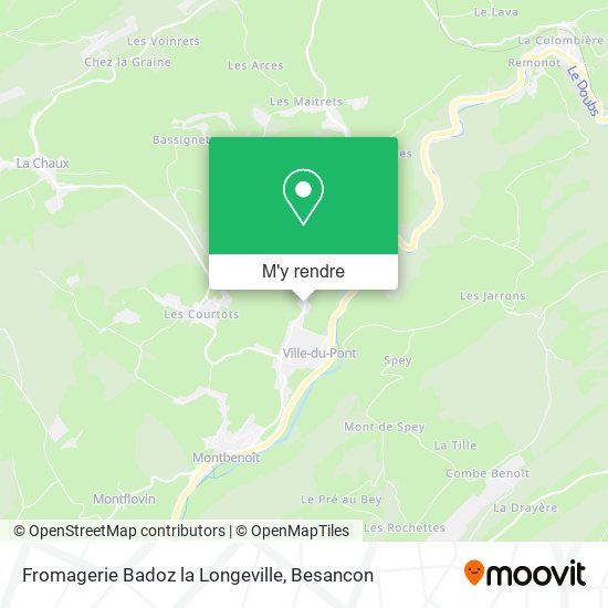 Fromagerie Badoz la Longeville plan