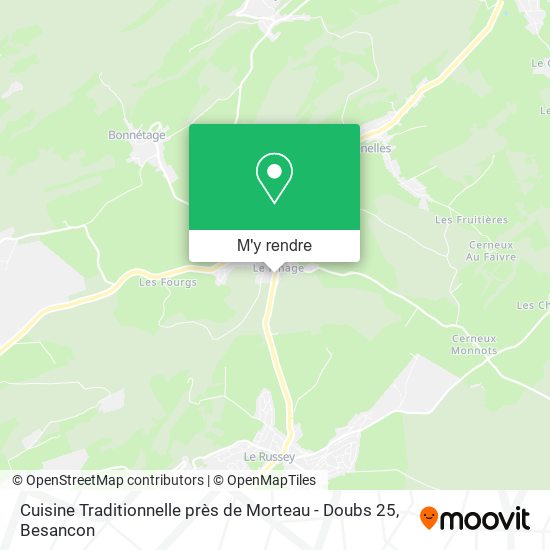 Cuisine Traditionnelle près de Morteau - Doubs 25 plan