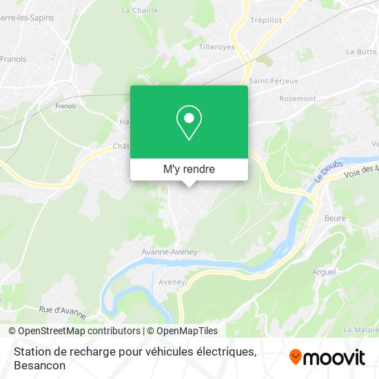 Station de recharge pour véhicules électriques plan