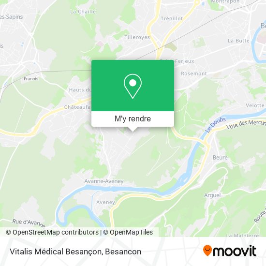 Vitalis Médical Besançon plan