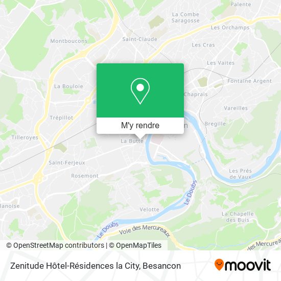 Zenitude Hôtel-Résidences la City plan