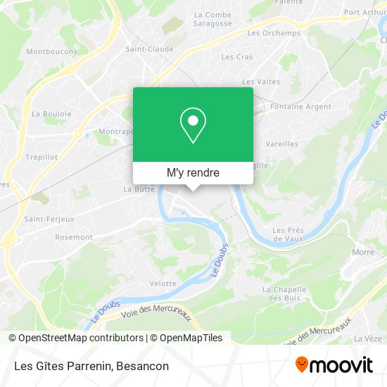 Les Gîtes Parrenin plan