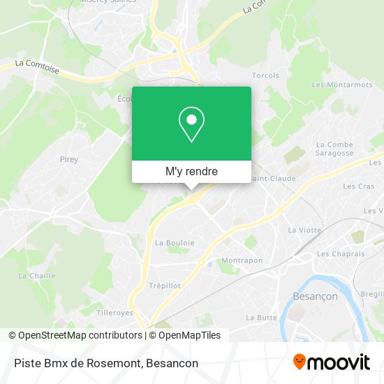 Piste Bmx de Rosemont plan