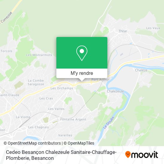 Cedeo Besançon Chalezeule Sanitaire-Chauffage-Plomberie plan