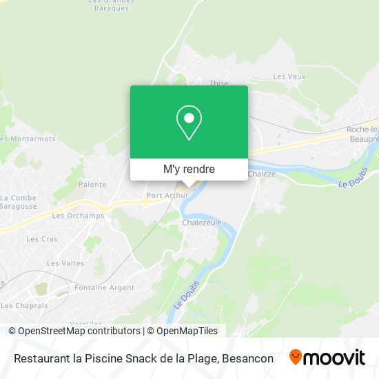Restaurant la Piscine Snack de la Plage plan