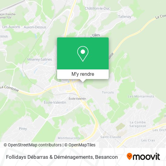 Follidays Débarras & Déménagements plan