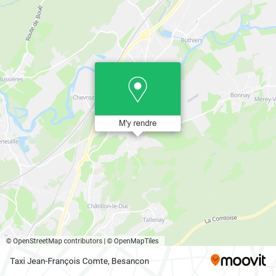 Taxi Jean-François Comte plan