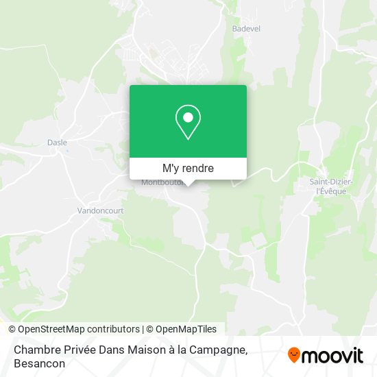 Chambre Privée Dans Maison à la Campagne plan