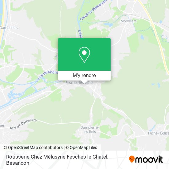 Rôtisserie Chez Mélusyne Fesches le Chatel plan