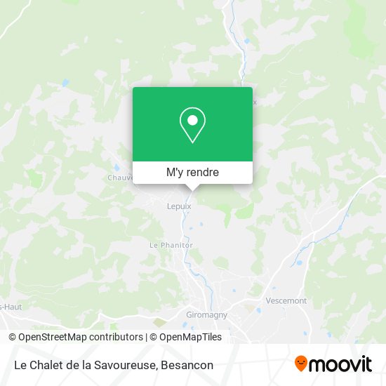 Le Chalet de la Savoureuse plan