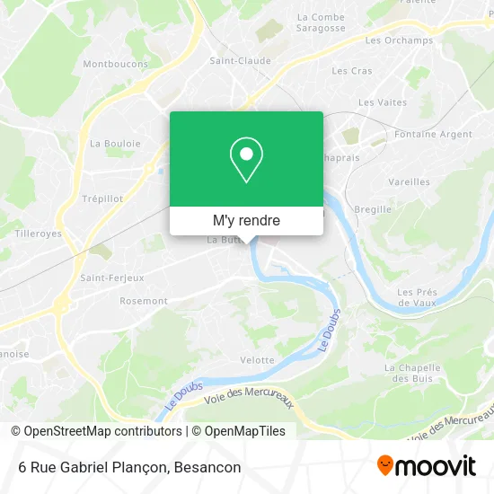 6 Rue Gabriel Plançon plan