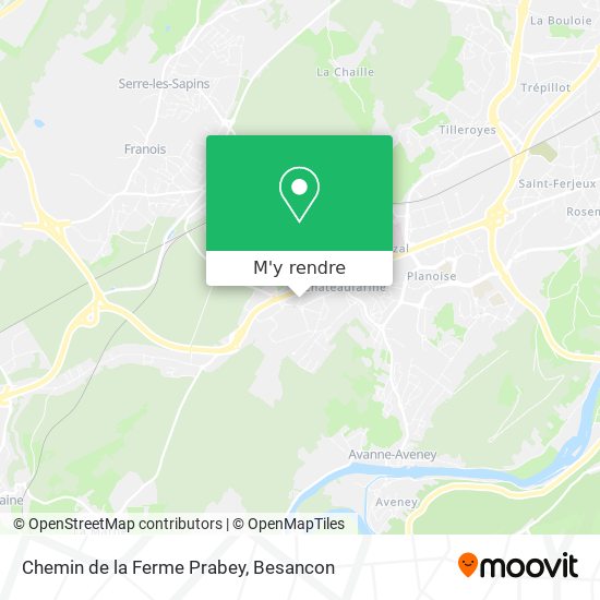 Chemin de la Ferme Prabey plan