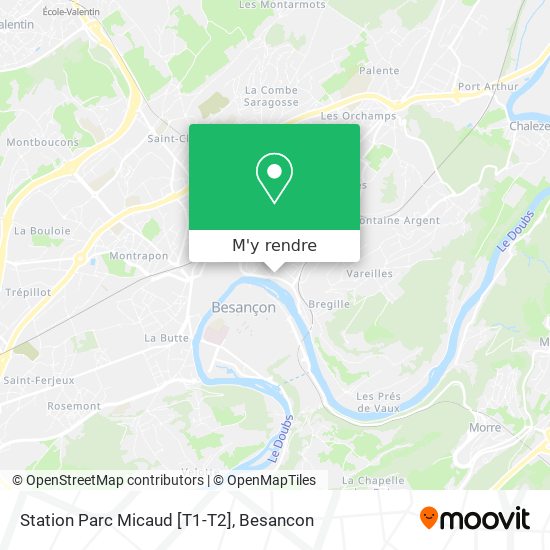 Station Parc Micaud [T1-T2] plan