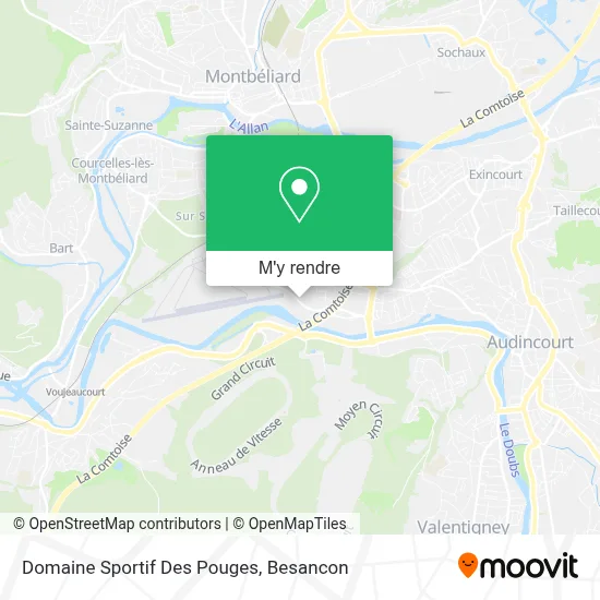 Domaine Sportif Des Pouges plan