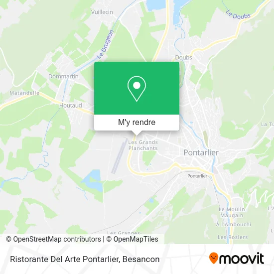 Ristorante Del Arte Pontarlier plan