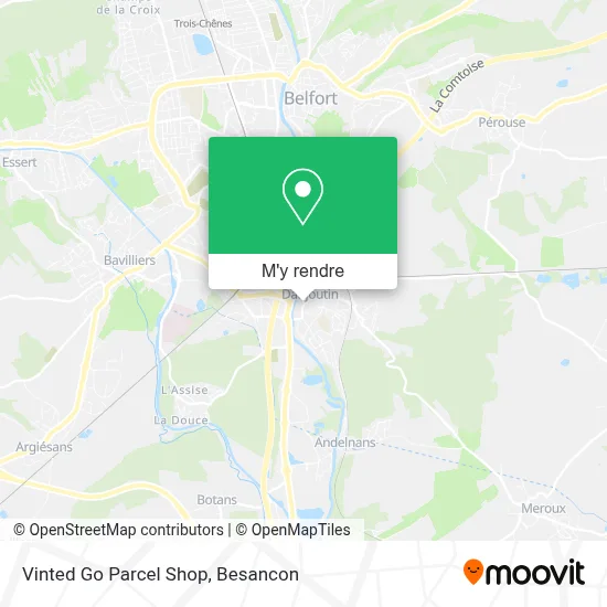 Vinted Go Parcel Shop plan